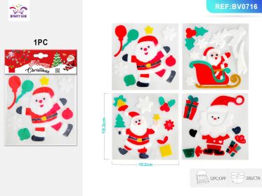 Christmas Jelly Stickers Four Mixed Bags (Option: 1PC)