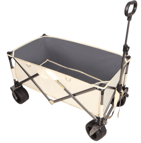 Folding Heavy-duty Multifunctional Beach Buggy (Option: WhiteGray)