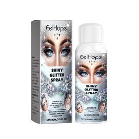 Eelhope Sparkly Glitter Spray, Hair Body Highlight Shimmer Prom Festival Bash Glitter Spray (Option: 1PC)